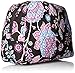 Vera Bradley Women's Cotton Large Zip Cosmetic Makeup Organizer Bag, Alpine Floral, One Size