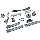 REVOTUNE Timing Chain Kit Compatible with Chevy Equinox Malibu Traverse, GMC Acadia, Cadillac CTS SRX, Buick Enclave V6 Engine 2.8L, 3.0L, 3.6L OE 1255861 1262514 1263352 12559919