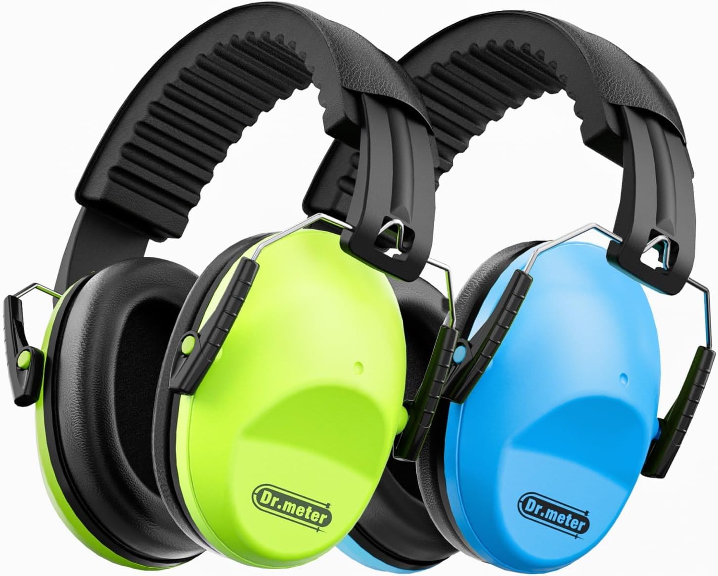 Dr.meter Ear Defenders Children, Kids Ear Defenders SNR 27.4dB Noise Cancelling Headphones for Kids Autism Sensory, Adjustable Headband, Hearing Protection for Fireworks Monster Truck Green Blue — image 1
