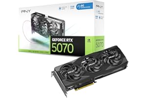PNY NVIDIA GeForce RTX™ 5070 OC Triple Fan, Graphics Card (12GB GDDR7, 192-bit, Boost Speed: 2587 MHz, SFF-Ready, PCIe® 5.0, 