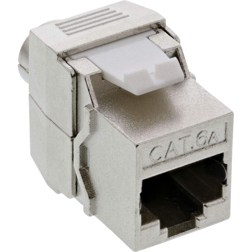 InLine® Keystone RJ45 Female/LSA Insert, SNAP-In, Cat.6a, Slim Design