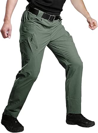 Amazon.com: Susclude pantalones tácticos militares de secado rápido para  trabajo al aire libre para hombre, pantalones ligeros para senderismo :  Deportes y Actividades al Aire Libre