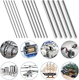 OFFCUP 304 Stainless Steel Round Rods Set 10pcs 2mm-3mm x 300mm view 7