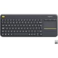Logitech K400 Plus Wireless Touch TV Keyboard with Easy Media Control and Built-In Touchpad