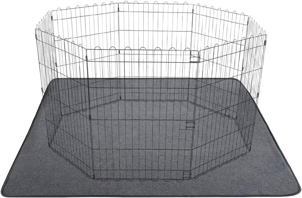 ULIGOTA Extra Large Washable Dog Pee Pad 165x121cm Non-Slip Pet Playpen Mat Waterproof Reusable Floor Mat for Puppy/Senior Dog Whelping Incontinence Housebreaking