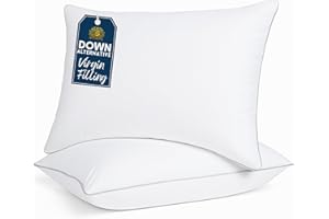 Casa Platino Bed Pillows Standard Size 2 Pack (20x26) - Down Alternative Sleeping Pillows, Hotel Quality, Hypoallergenic & Su