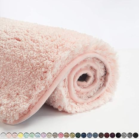 wallpapers Blush Pink Bathroom Rugs amazon com