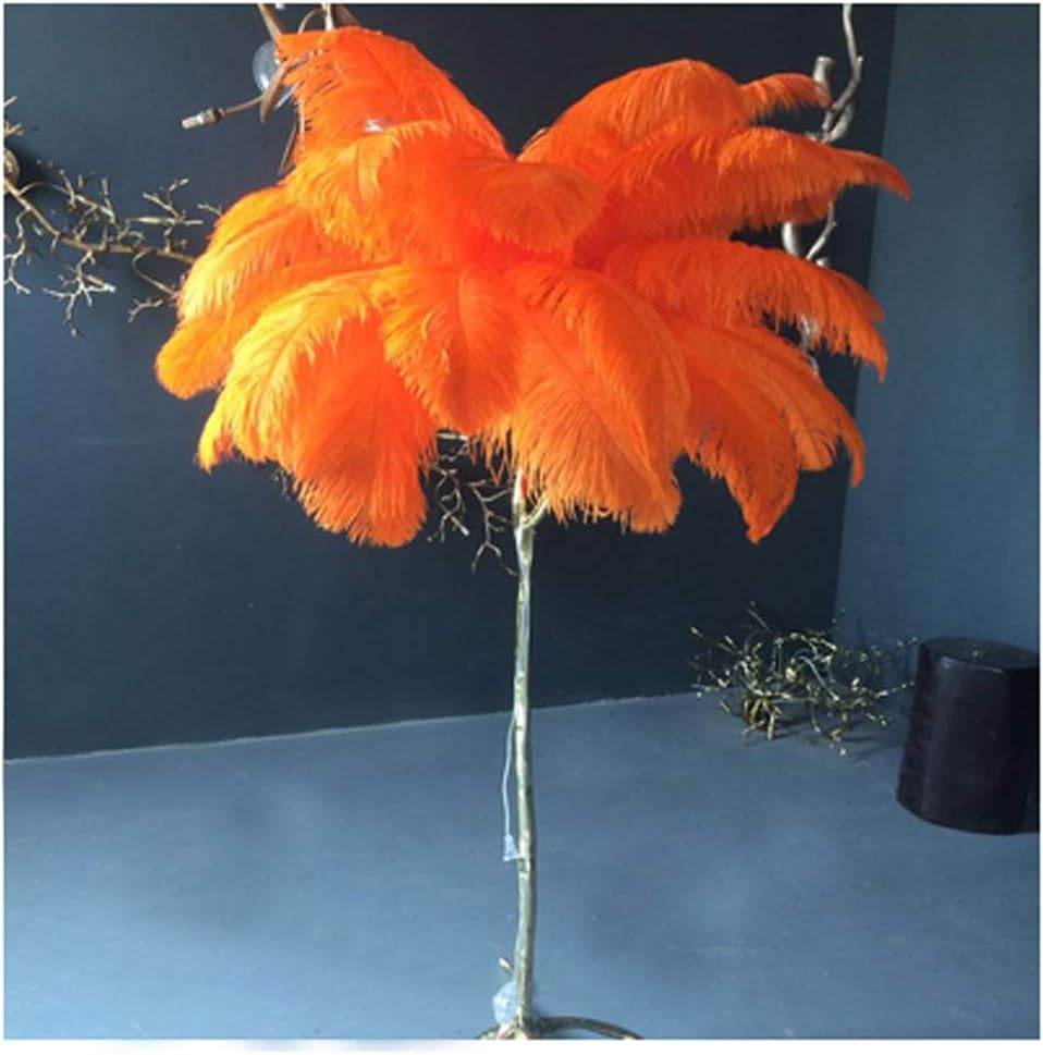 GUORUI Creative Feather Floor Lamp All Copper Tree Base Base Birthday Bedroom Bedside Living Room Branch Vertical Table Lamp High-grade Hotel Feather Modern Minimalist Styl 8 Colors to Choose from