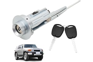 RAMATA 89703-33070 Ignition Lock Cylinder Switch with Key Compatible with Toyota 2001 2002 2003 2004 2005 2006 2007 Sequoia, 2003-2006 Tundra, 2003-2009 4Runner and More, Replace # 69052-34040 No Chip