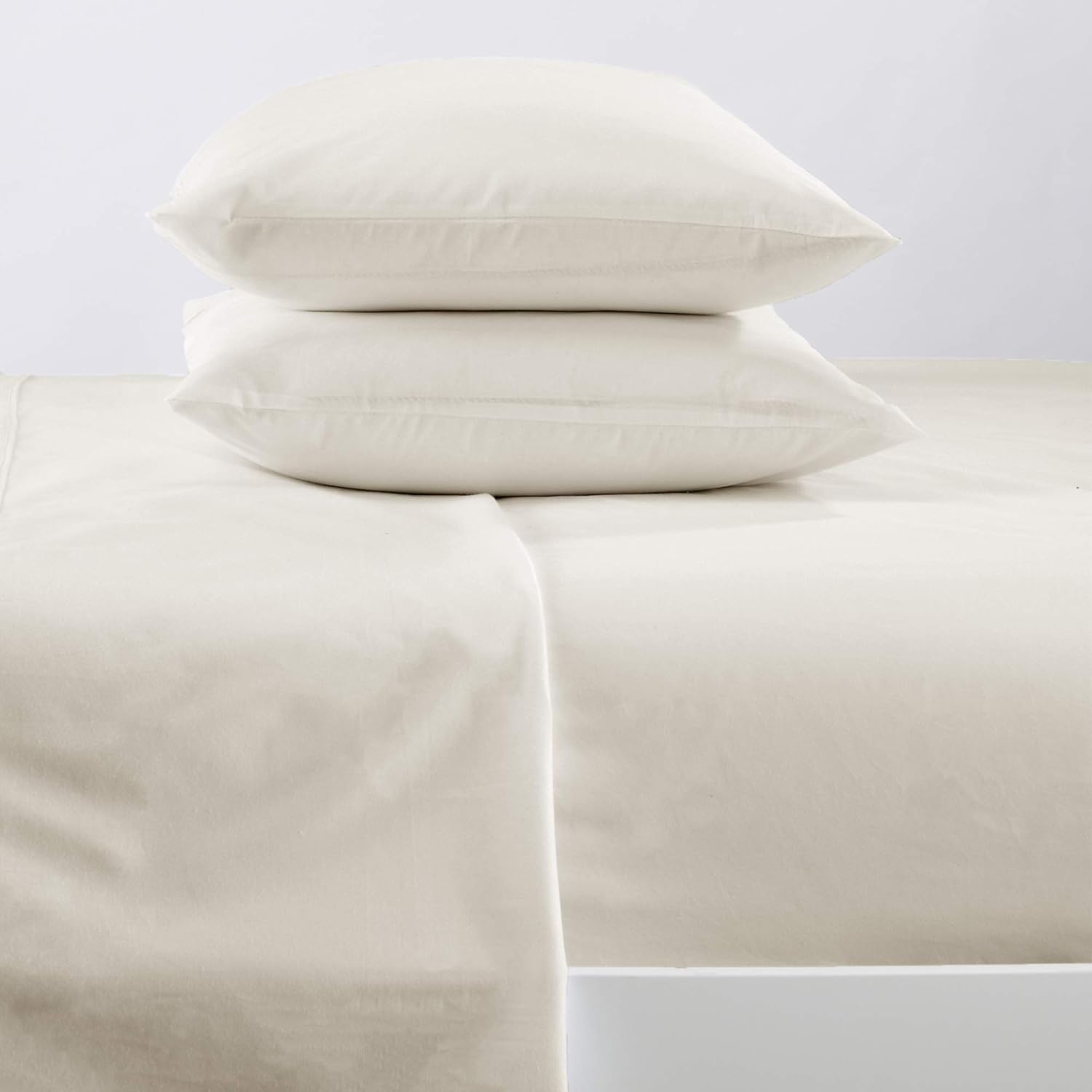 Lightweight Microfiber Sheets. Soft, Cozy Sheets. Breathable, Wrinkle Free Bed Sheet Set. Emery Collection (King, Ivory): Home & Kitchen