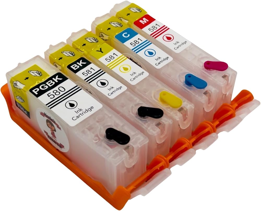 118INK Katie's Edible Ink PGI-580BK/CLI-581 XL Ink Cartridges Full Set