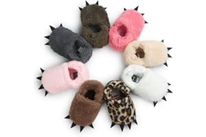 CoKate Baby Boys Girls Soft Plush Slippers Animal Boots Toddler Infant Crib Shoes Winter House Shoes
