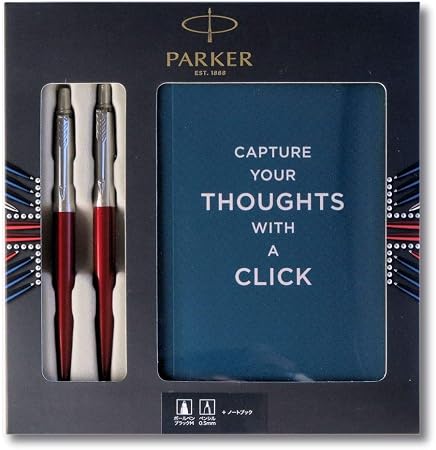 Amazon Parker パーカー Jotter ジョッター ボールペン シャープペンシル レッドct ノートブック付きギフトセット 油性 ボールペン 文房具 オフィス用品