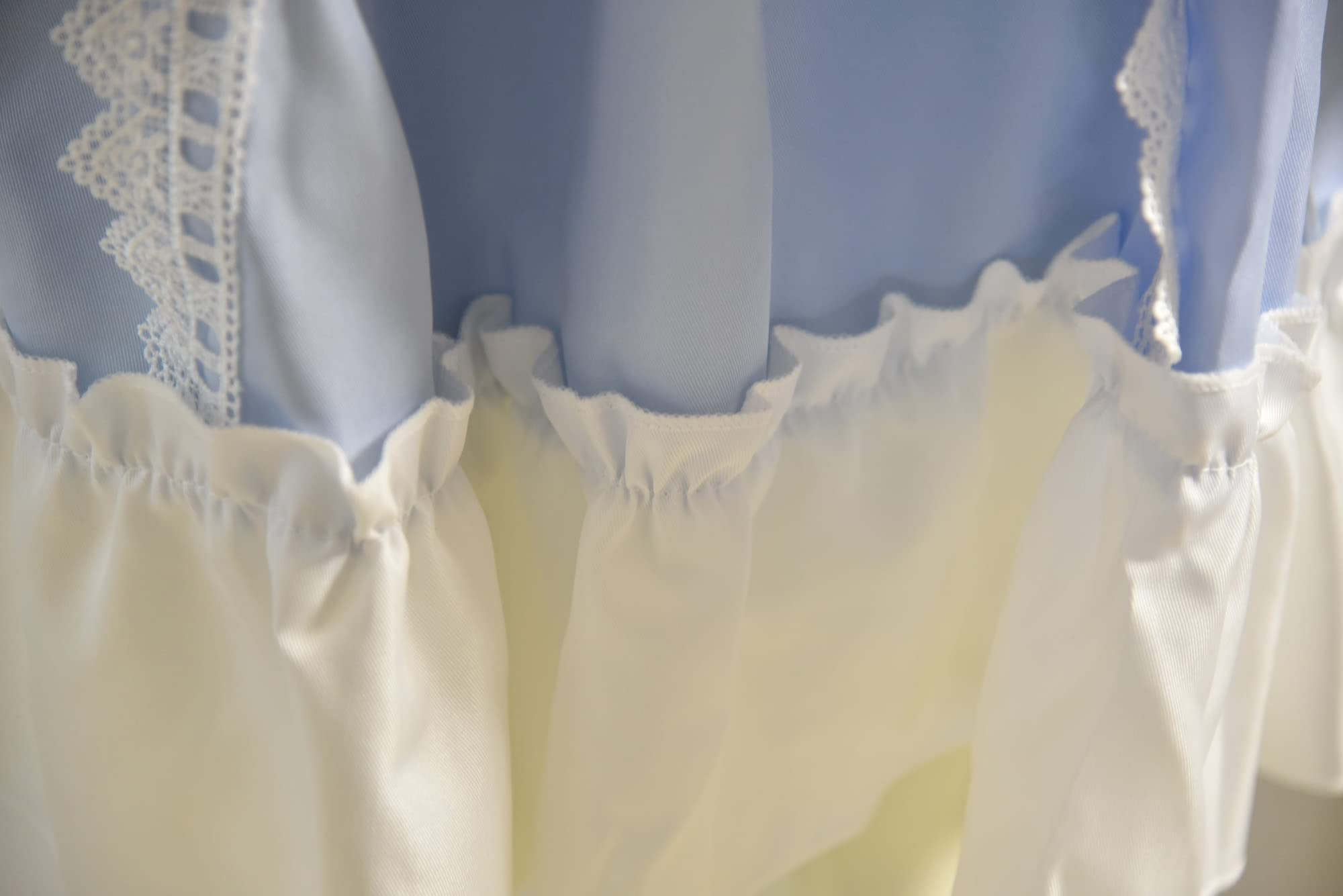 Qusuxi Girls Lolita Princess Dress Kawaii Long Sleeve Chiffon Skirt Cute Girl Dress