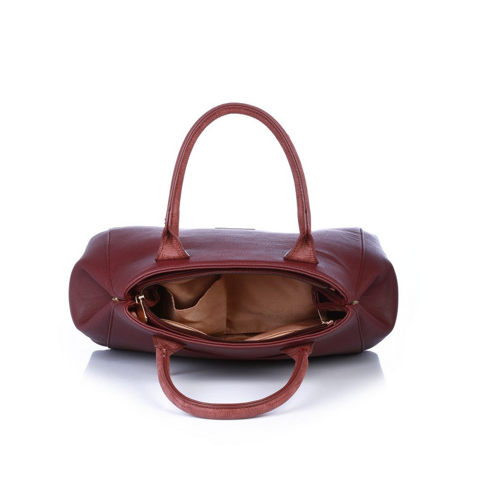 caprese bernie women's satchel (burgundy) ()