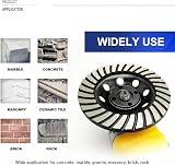 SHDIATOOL 115mm Diamond Grinding Cup Wheel Turbo Row for Concrete Masonry view 3