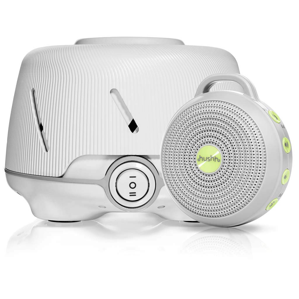 Yogasleep Dohm White/Grey + Hushh | The Original White Noise Machine | Soothing Natural Sound from a
