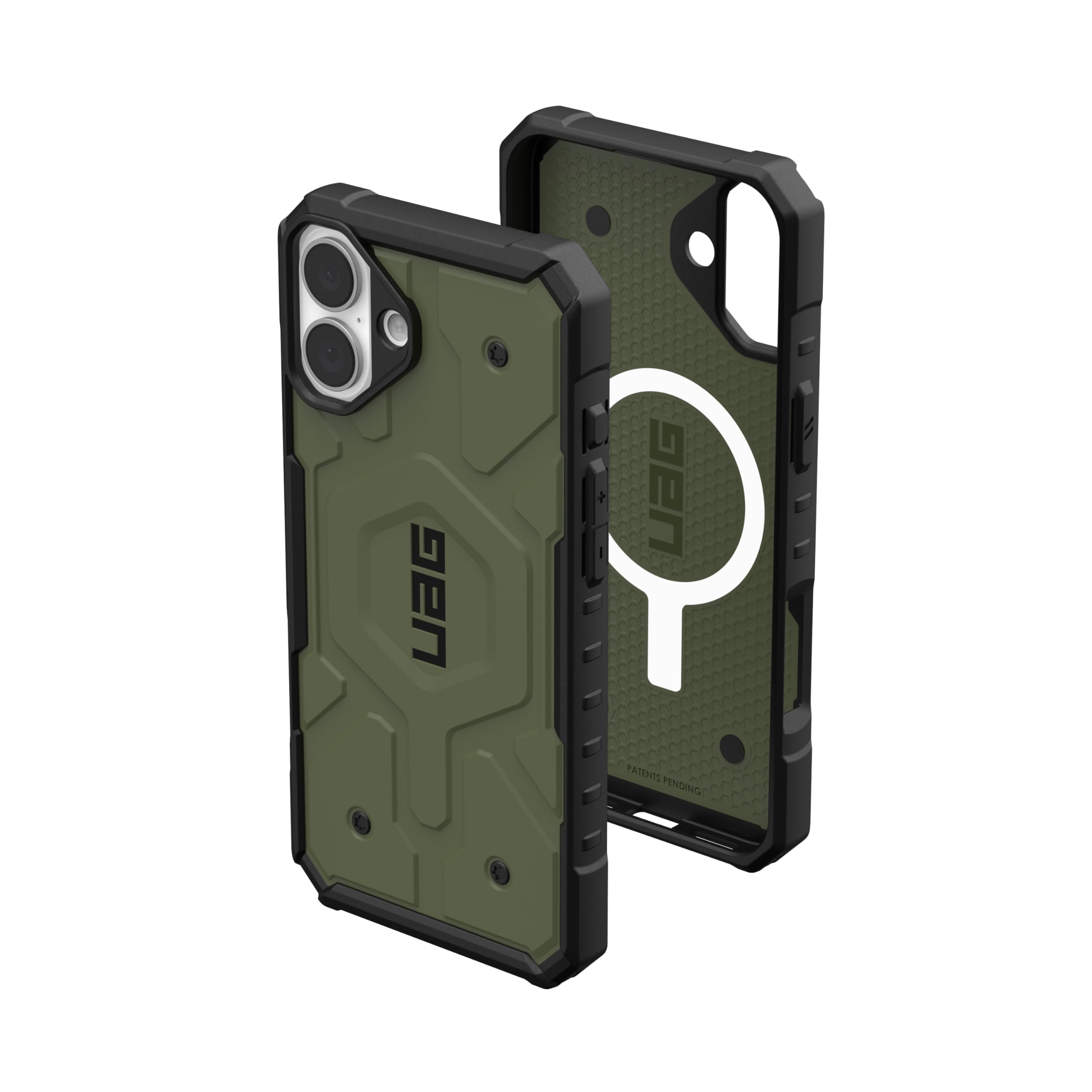 URBAN ARMOR GEAR UAG Designed for iPhone 16 Plus Case 6.7" Pathfinder - Compatible with MagSafe Charging Rugged Shockproof Anti-Slip Military Grade Protective Cover, Olive Drab