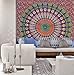 Popular Handicrafts Tapestry Wall Hanging Hippie Mandala Bohemian Hippy Intricate Indian Tapestries Bedspread 84x90 Inches (215cm x 230cm) Blue Orange