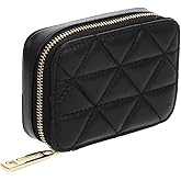 Hemoton Lipstick Mirror Makeup Bag with Compact Travel Pouch 4.13X2.95X1.37In Portable Lipstick Holder for Women Cosmetic Organizer with Built-in Mirror