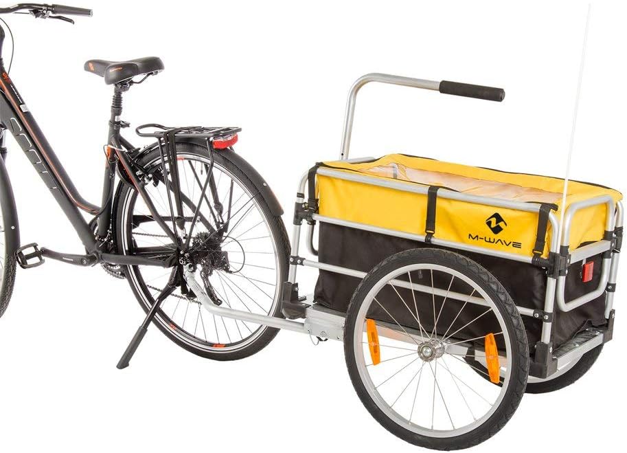 M-Wave Unisex Adult FOLD 2 IN 1 Foldable Luggage Trailer Bicycle - Silver, N/A, standard size - Image 4
