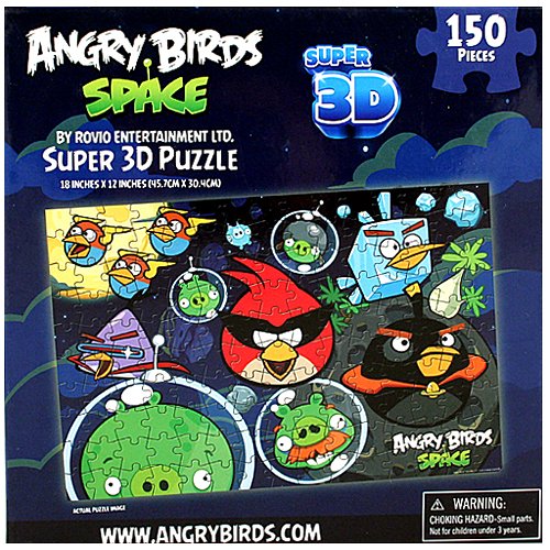 UPC 047754904529, Angry Birds Space Super 3D Puzzle [150 Pieces]