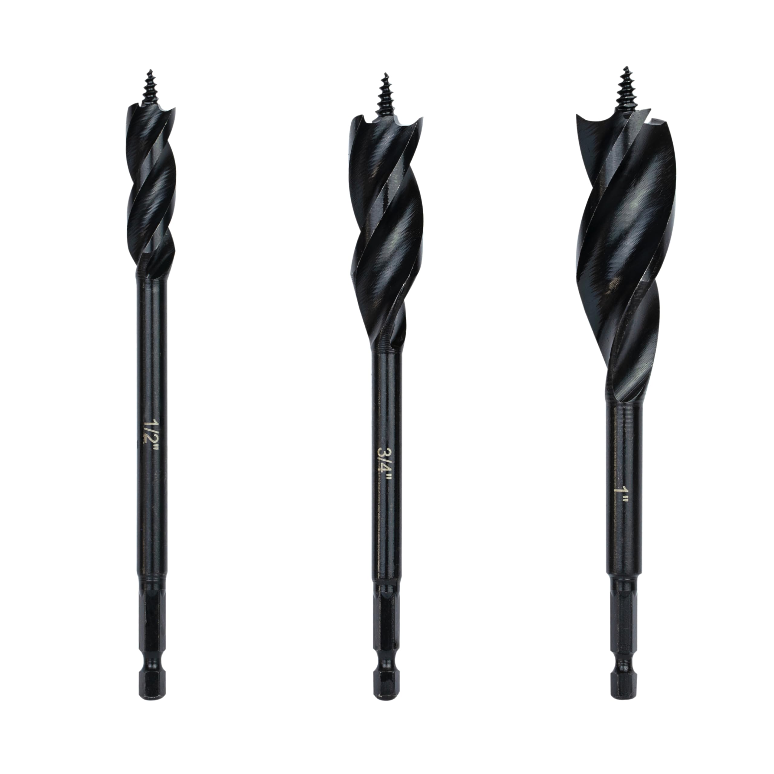 Greycore Tools 3-Piece 6 Inch 3-Flute Auger