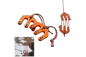 Block and Tackle Pulley System, Portable Nylon Block and Tackle Pulley System,Game & Gear Hoist Block and Tackle System,Ultra