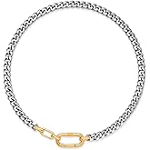 MUYAN Statement Chunky Cuban Link Choker Necklace for Women Men Unisex Chunky Necklace Trendy Punk Jewelry