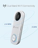 EZVIZ DB1C Wired Video Doorbell Camera 1080P 170 View Dual Band Wi-Fi 256GB SD view 3