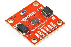 SparkFun Spectral UV Sensor - AS7331 (Qwiic) -Four Operating Modes, High Dynamic Range: Up to 3.43E+10 (Resolution multiplied by gain Range) Operating Voltage: 2.7V-3.6V, Dimensions: 1.0in x 1.0in