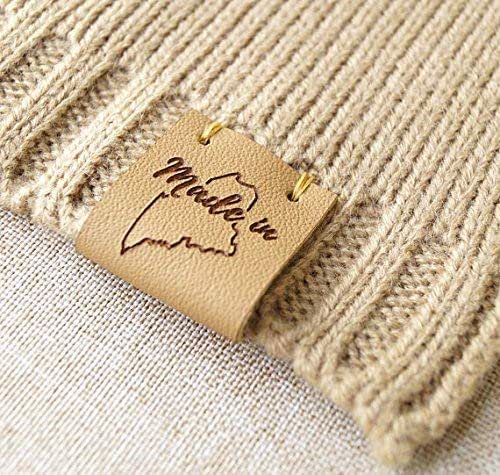 Download Amazon.com: Folding leather labels, knitting labels, personalized logo labels, crochet labels ...
