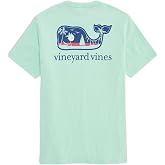 Vineyard Vines Men's Palm Tree Boat Scenic Whale Fill Short-Sleeve Pocket Tee