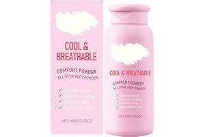 All Over Body Comfort Powder, Soothing Skin, Anti Chafe Body & Foot Powder Deodorant to Control Inner Thigh Chafing, Underboo