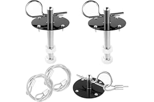 Mtxorvix Car Hood Pins Kit - Stainless Steel Car Hood Cover Quick Release Pin for Reducing Shaking - Universal Exterior Car A