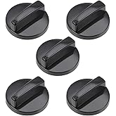 uxcell Timer Knobs Range Replacement Knobs Time Control Knob Cross Shaft for Electronic Microwave Oven Cooker 5pcs
