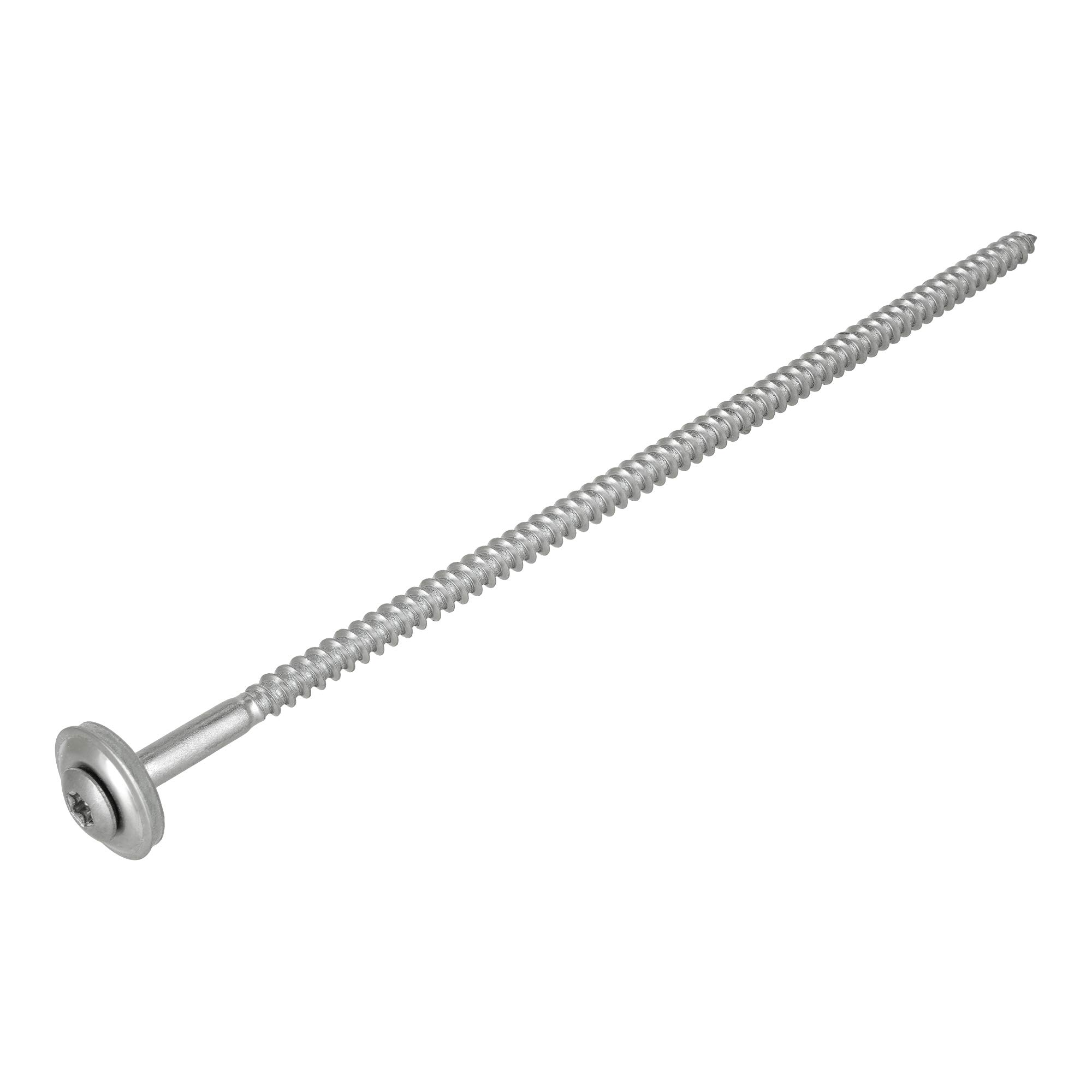 Pack of 100 Spengler Screws 4.5 x 120 Torx Including Sealing Washer 15 mm Stainless Steel A2 Blank Flat Countersunk Head Universal Screw Screws Screws