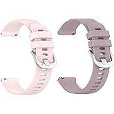 [2-Pack]Compatible with Cubitt Aura/Aura Pro/CT2 Pro/CT4/Viva Pro/Viva/for Sanorum G56/for Banlvs G56 G62/for Jacoosa K62/for QONBINK K62/for Tiwain K62/for RUXINGX G62 Smartwatch, 22mm Soft Liquid Silicone Replacement Wristband Sport Band Bracelet