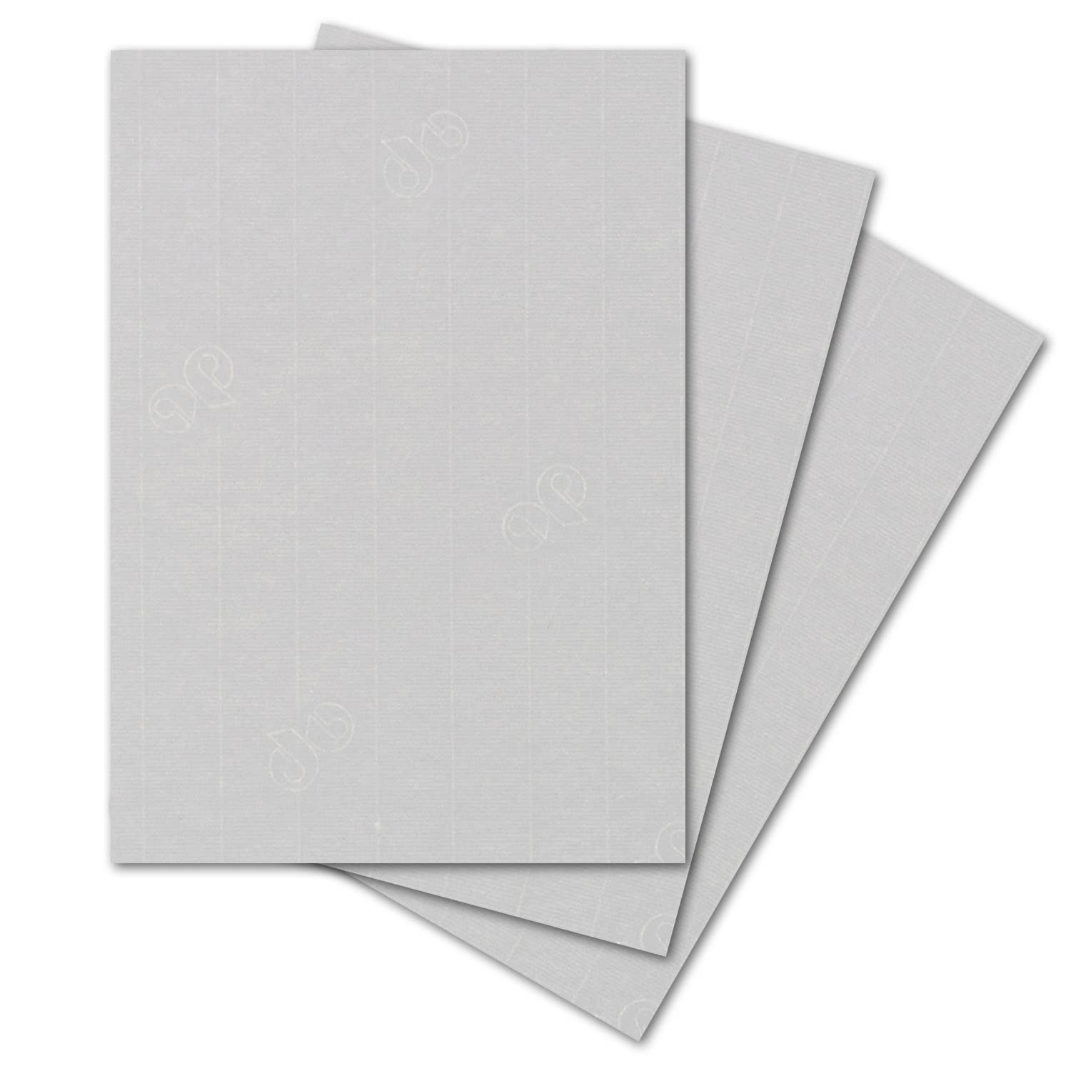 ARTOZ 50x Writing Paper Light Grey DIN A4 297 x 210 mm Elegant Egoutteur Ribbing High-Quality Designer Paper Certificate Paper