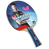 Butterfly Nakama S-9 Table Tennis Racket &ndash; ITTF Approved Ping Pong Paddle &ndash; Pan Asia Table Tennis Rubber and Thick Sponge Layer Ping Pong Racket &ndash; 2 Ping Pong Balls Included