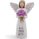 AUKEST Mothers Day Birthday Gifts for Mom - Mom Gifts from Daughter, Son - Mother of The Bride Gift Hand-Painted Figure