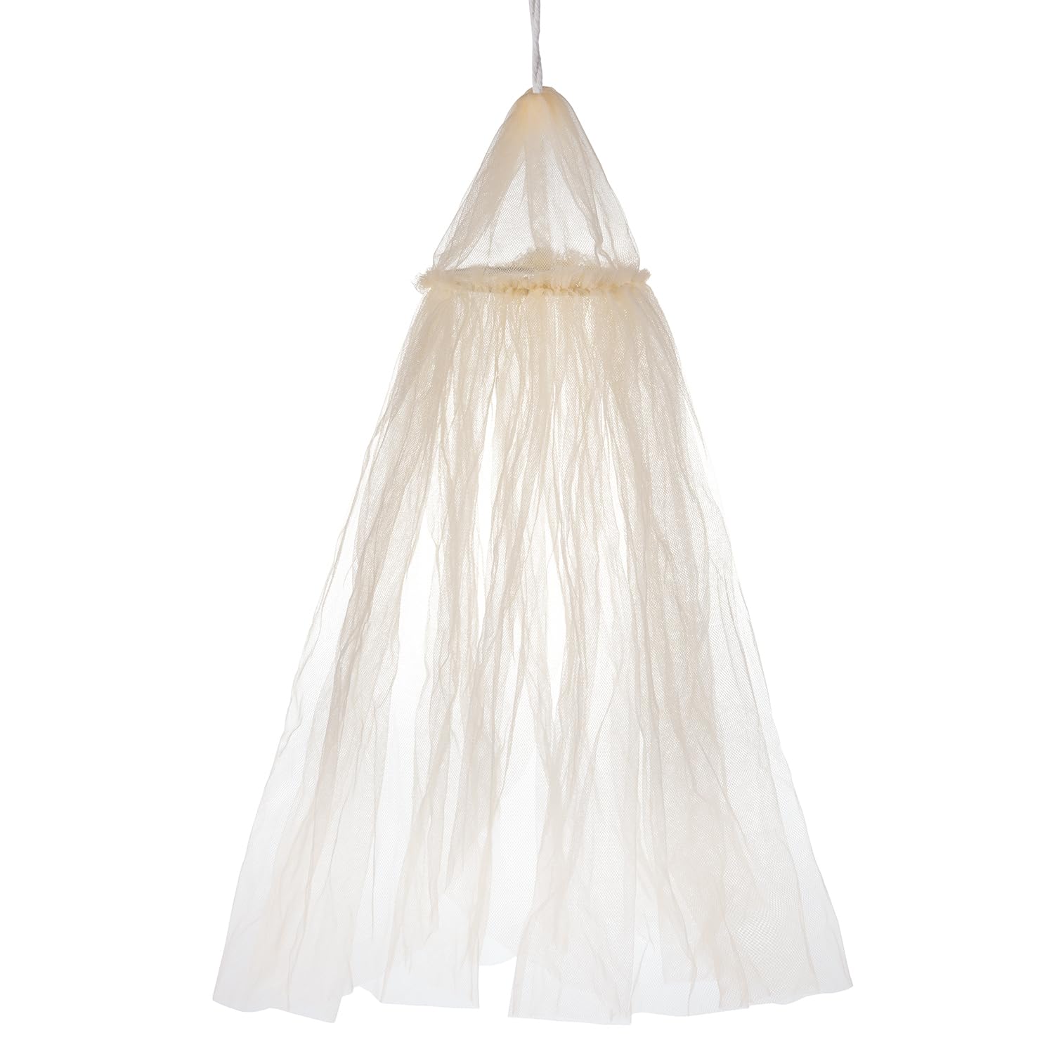 Minamzee Dollhouse Bed Curtain, 1/12 Miniature Bedroom Accessories, Dollhouse Furniture Curtain Decor(Beige) — image 1