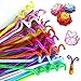 HEHALI 800pcs Pipe Cleaners Set，Including 350pcs Colorful Pom Poms,250pcs 10 Colors Pipe Cleaners and 200pcs Wiggle Googly Eyes for Craft DIY Art Supplies (800pcs)