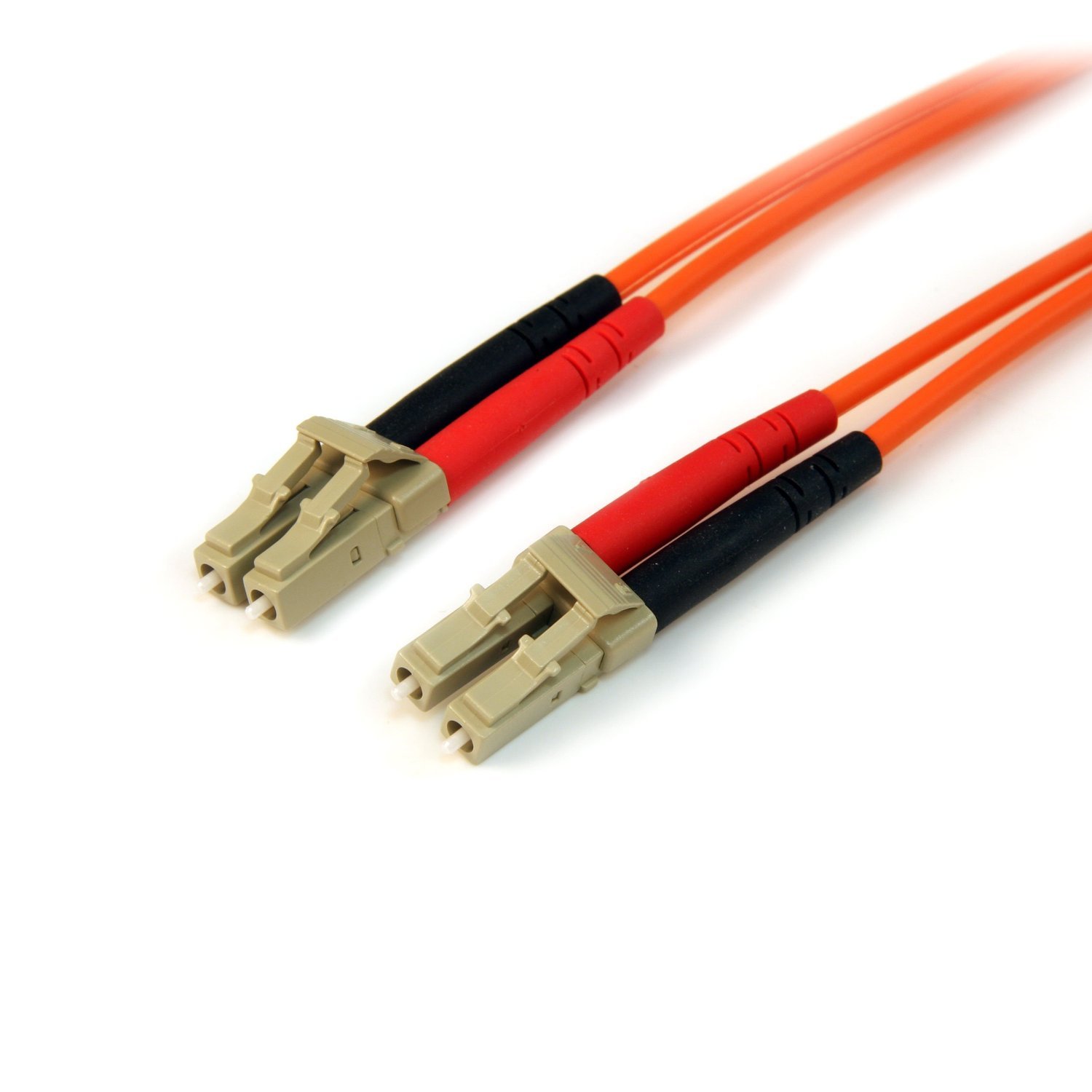 StarTech.com 1m Fiber Optic Cable - Multimode Duplex 50/125 - LSZH - LC/LC - OM2 - LC to LC Fiber Patch Cable (50FIBLCLC1) — image 1