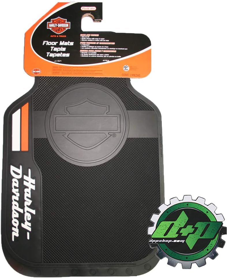 Harley Davidson Cycles Floor mats Stacked Logo B&S Rubber car Truck auto HD New