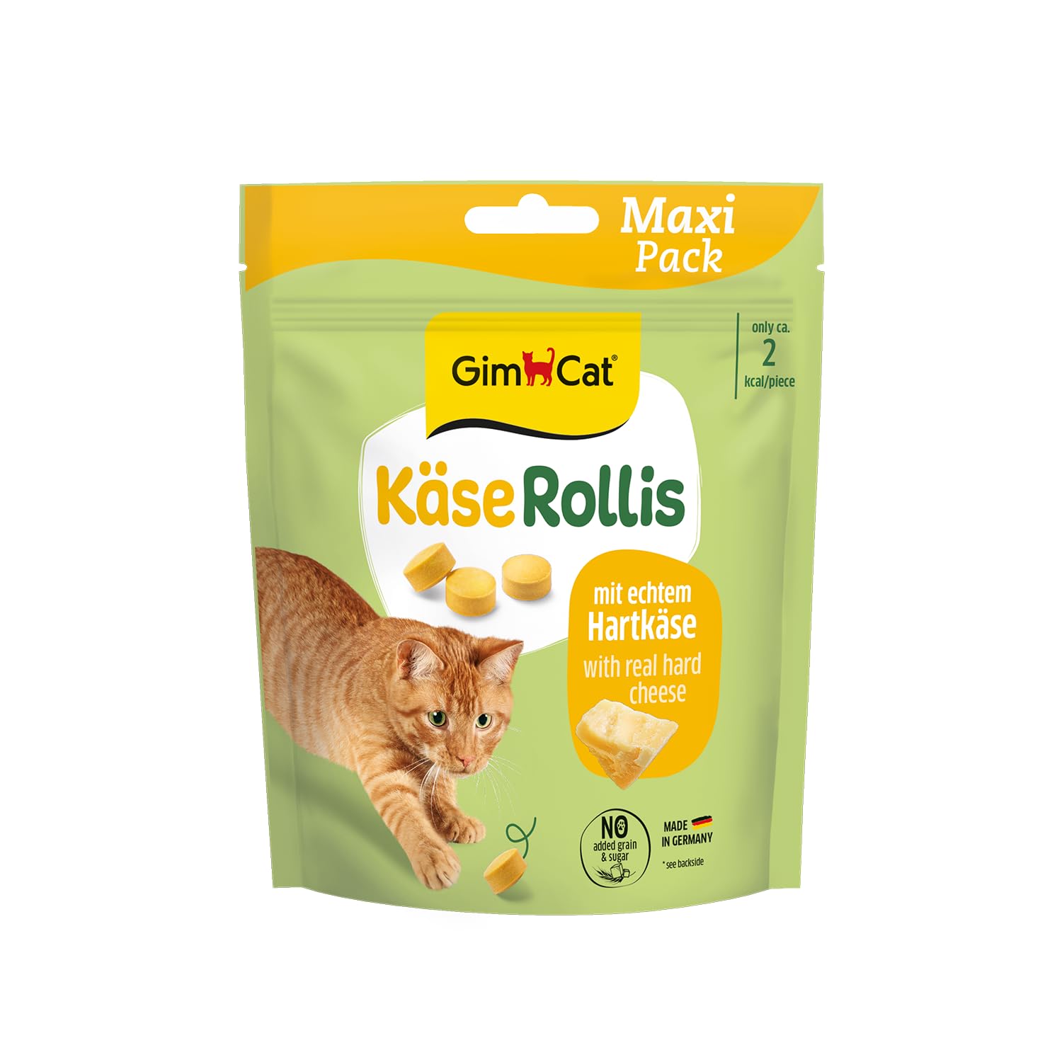 GimCat Cheezies - Grain-free cat snacks, rich in vitamins, containing real hard cheese - 6-pack (6 x 140 g)