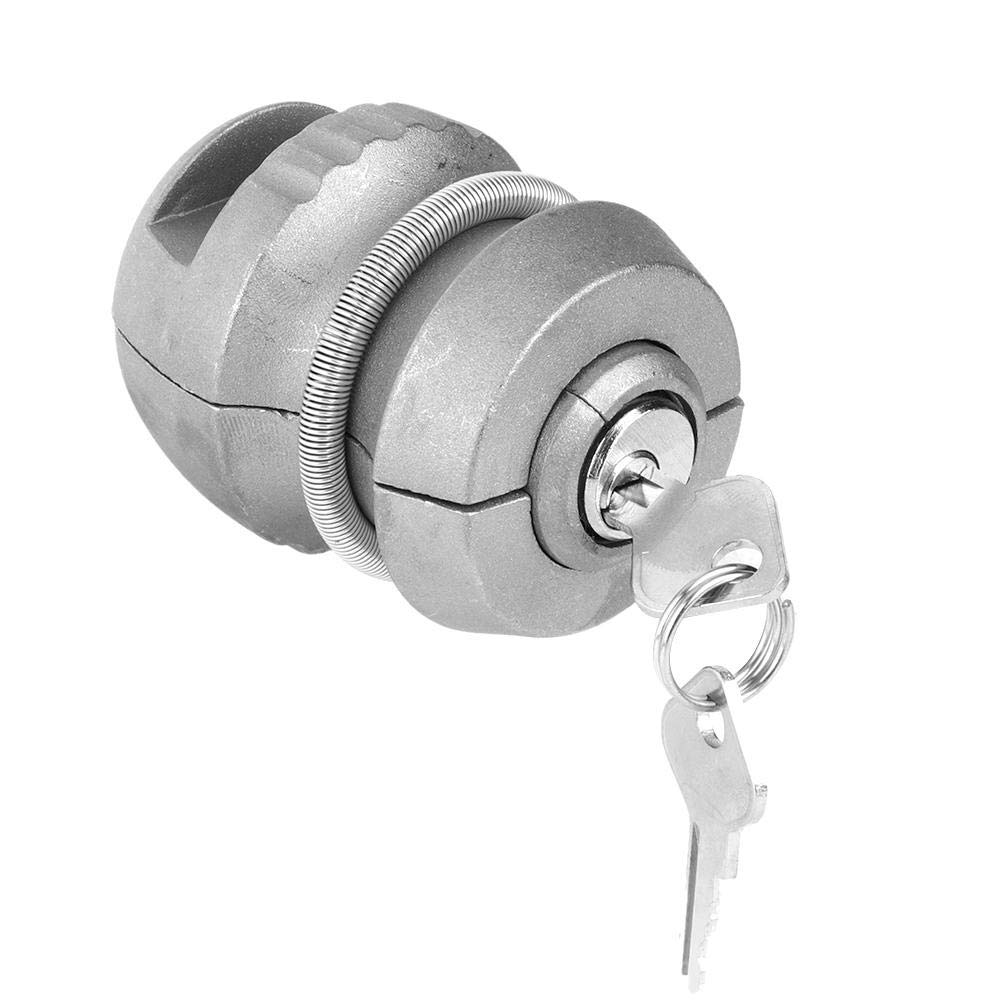 caravan tow Trailer Hitch Coupling Lock,Alloy Material Trailer Hitch Coupling Tow Ball Lock Security Universal Lock Caravan Lock with 2 Keys