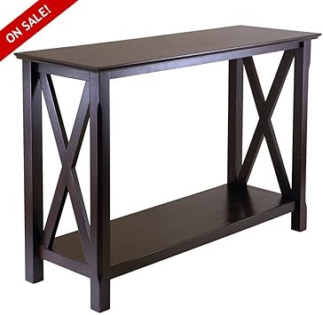 Amazon Com Hallway Console Table Narrow Cappuccino Accent Foyer
