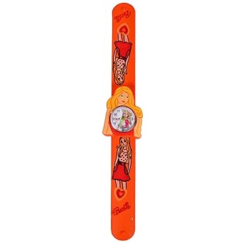 Angelfish Princes barlie Standar auto Close Band Orange Color Kids Watch