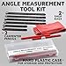 Handyman's Companion- Angle Ruler-Angle Measurement Tool Kit-Includes 6 rulers, 2 Pencils, 2 Shop Rags in a Protective Plastic Case. Multi-Angle Measuring Tool - for Larger Projects with 3 to 6 Sides